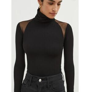 NWOT Marcella Maria Turtleneck in Black SZ M